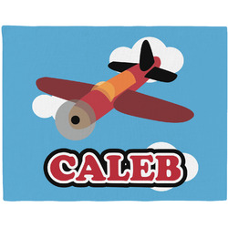 Airplane Woven Fabric Placemat - Twill w/ Name or Text