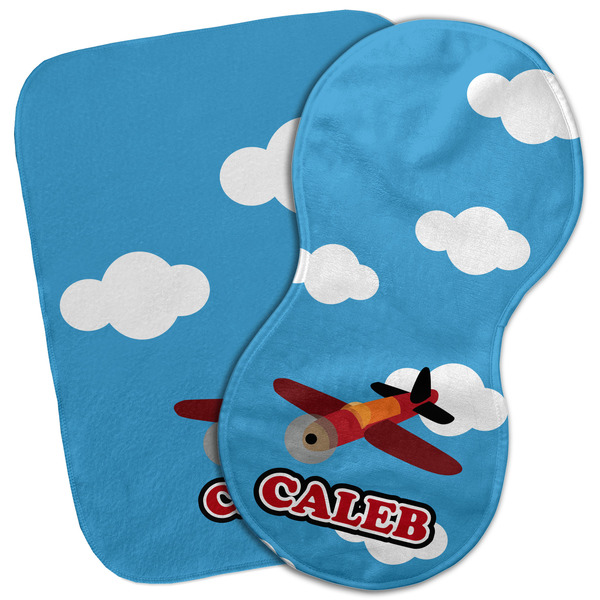 Custom Airplane Burp Cloth (Personalized)