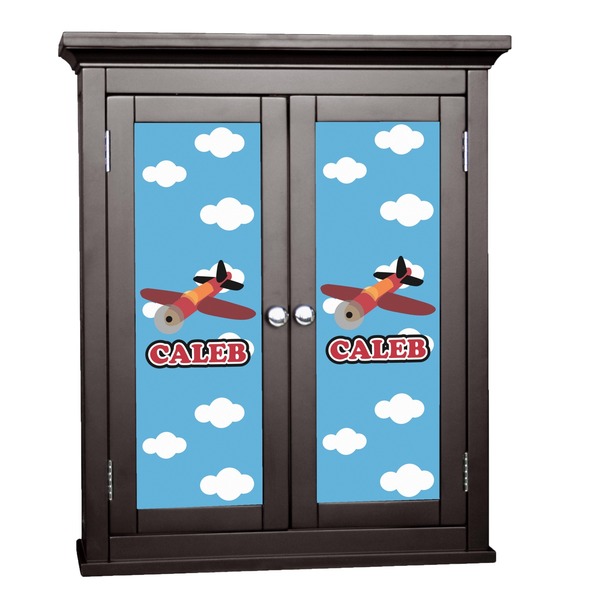 Custom Airplane Cabinet Decal - Large (Personalized)