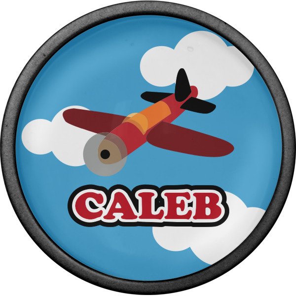 Airplane Cabinet Knob - Black - Front