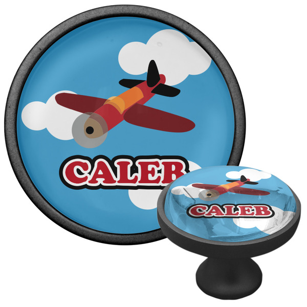 Airplane Cabinet Knob - Black - Multi Angle