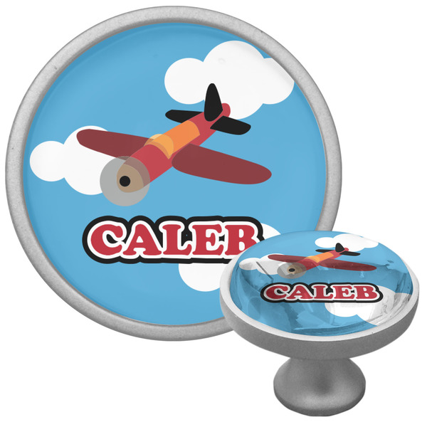 Custom Airplane Cabinet Knob (Silver) (Personalized)