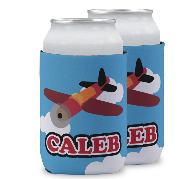 Custom Airplane Can Cooler (12 oz) w/ Name or Text
