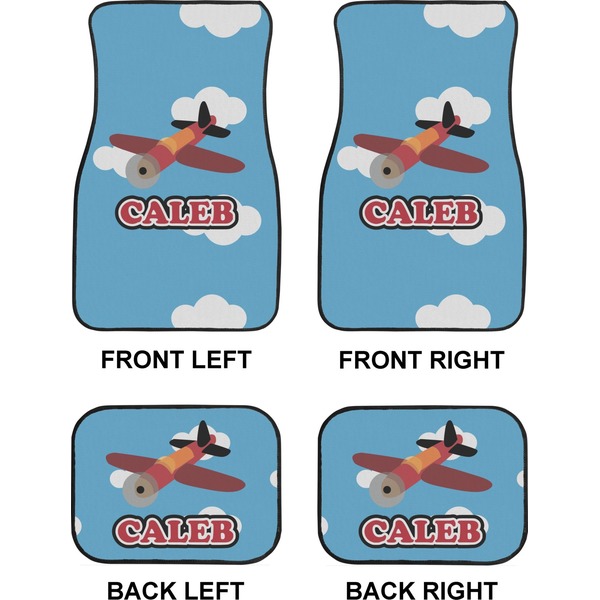 Airplane Car Floor Mats Set (2F + 2B)