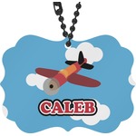 Airplane Rear View Mirror Charm (Personalized)
