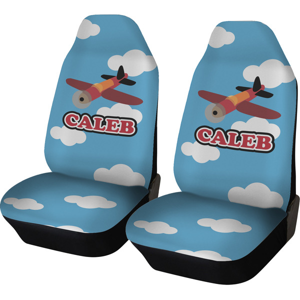 Custom Airplane Car Seat Covers (Set of Two) (Personalized)