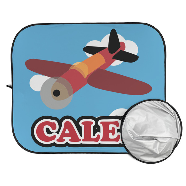 Airplane Car Sun Shades - FOLDED & UNFOLDED