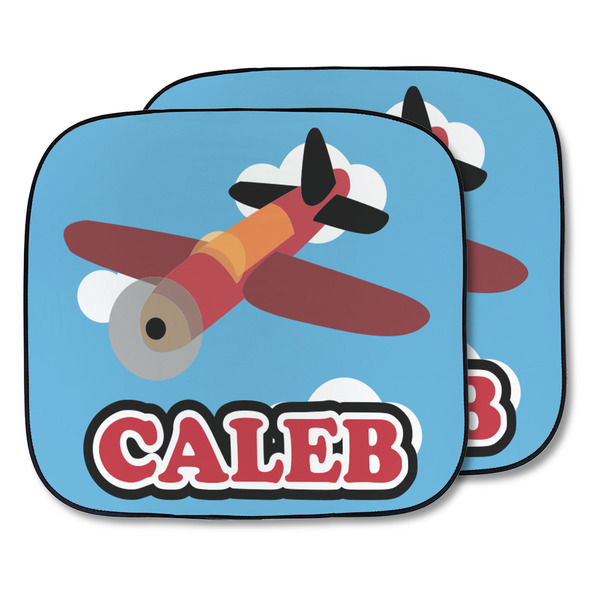 Custom Airplane Car Sun Shade - Two Piece (Personalized)