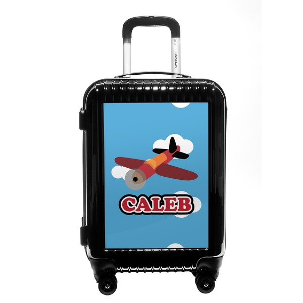 Custom Airplane Carry On Hard Shell Suitcase (Personalized)