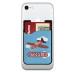 Airplane 2-in-1 Cell Phone Credit Card Holder & Screen Cleaner (Personalized)