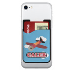 Airplane 2-in-1 Cell Phone Credit Card Holder & Screen Cleaner (Personalized)