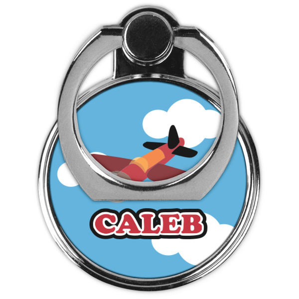 Airplane Cell Phone Ring Stand & Holder - Front (Collapsed)