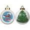 Airplane Ceramic Christmas Ornament - X-Mas Tree (APPROVAL)