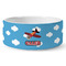 Airplane Ceramic Dog Bowl (Personalized)