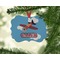 Airplane Christmas Ornament (On Tree)