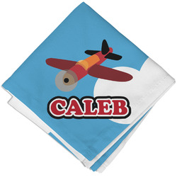 Airplane Cloth Cocktail Napkin - Single w/ Name or Text