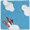Airplane Cloth Napkins - Personalized Lunch (Single Full Open)