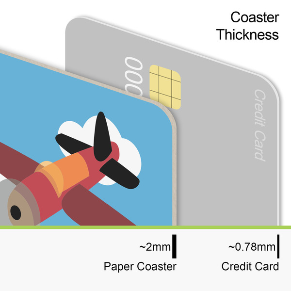 Airplane Coaster Thickness