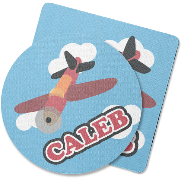 Custom Airplane Rubber Backed Coaster (Personalized)