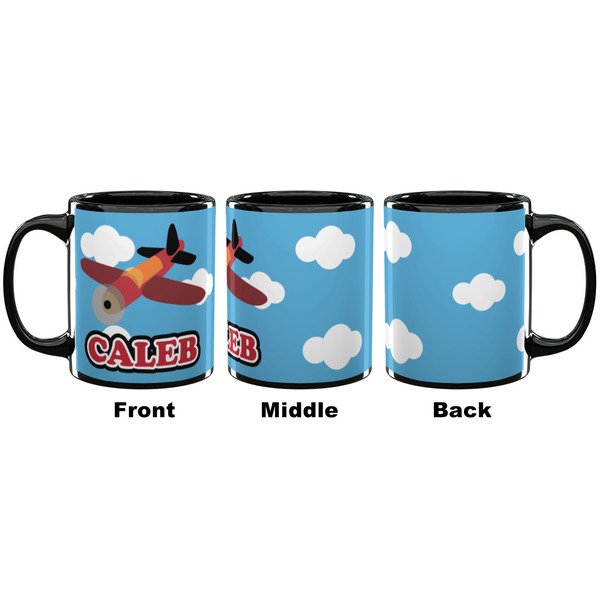 Airplane Coffee Mug - 11 oz - Black APPROVAL