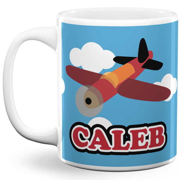 Custom Airplane 11 Oz Coffee Mug - White (Personalized)