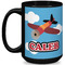 Airplane Coffee Mug - 15 oz - Black Full