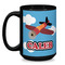 Airplane Coffee Mug - 15 oz - Black