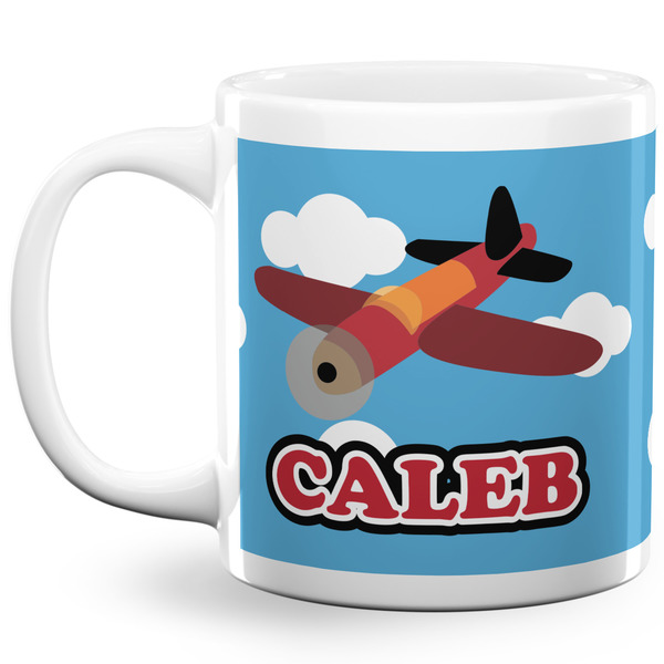 Custom Airplane 20 Oz Coffee Mug - White (Personalized)