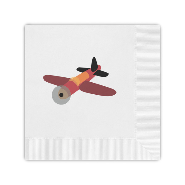 Custom Airplane Coined Cocktail Napkins