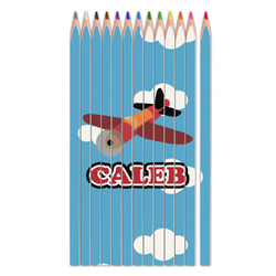 Airplane Colored Pencils (Personalized)