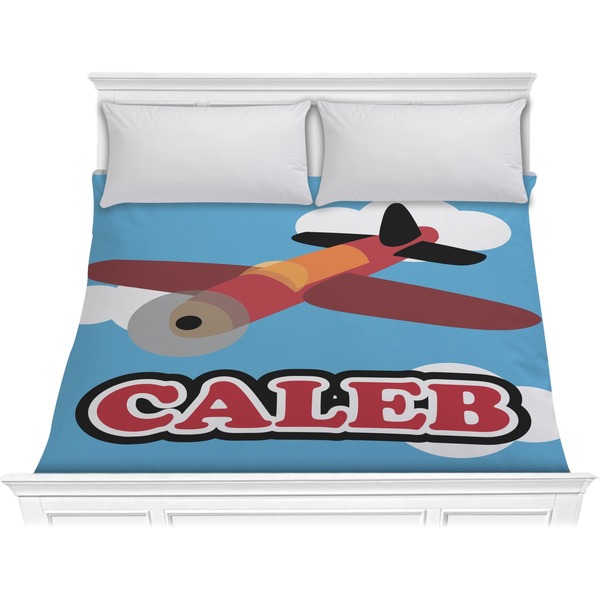 Custom Airplane Comforter - King (Personalized)