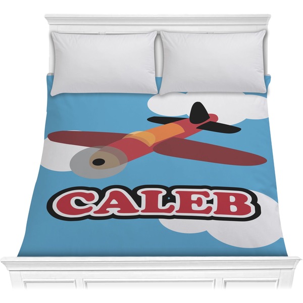 Custom Airplane Comforter - Full / Queen (Personalized)