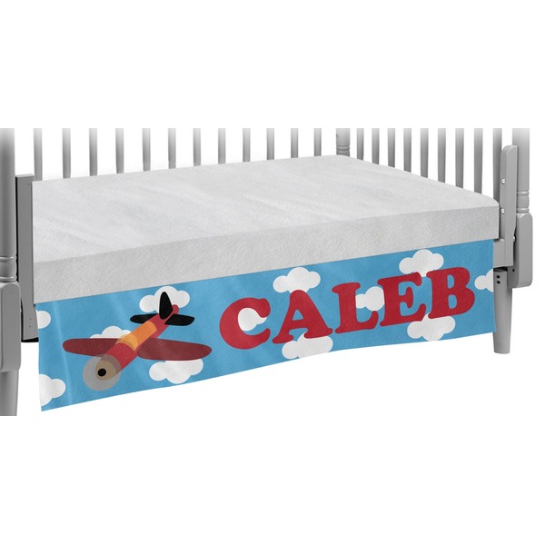 Custom Airplane Crib Skirt (Personalized)