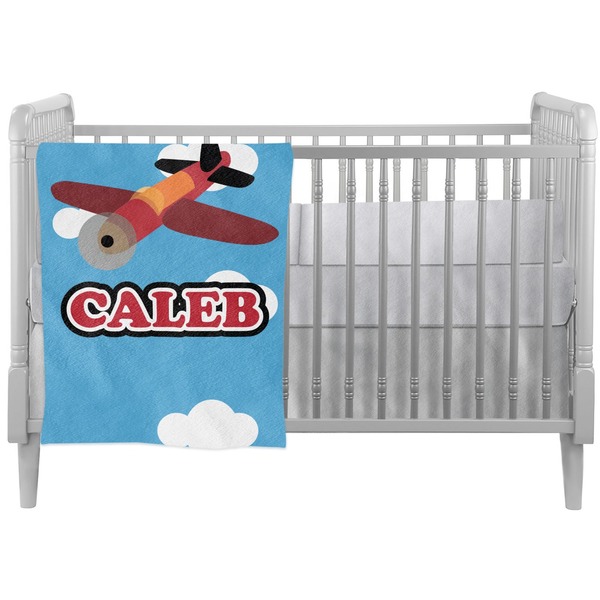 Custom Airplane Crib Comforter / Quilt (Personalized)