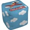 Airplane Cube Poof Ottoman (Top)