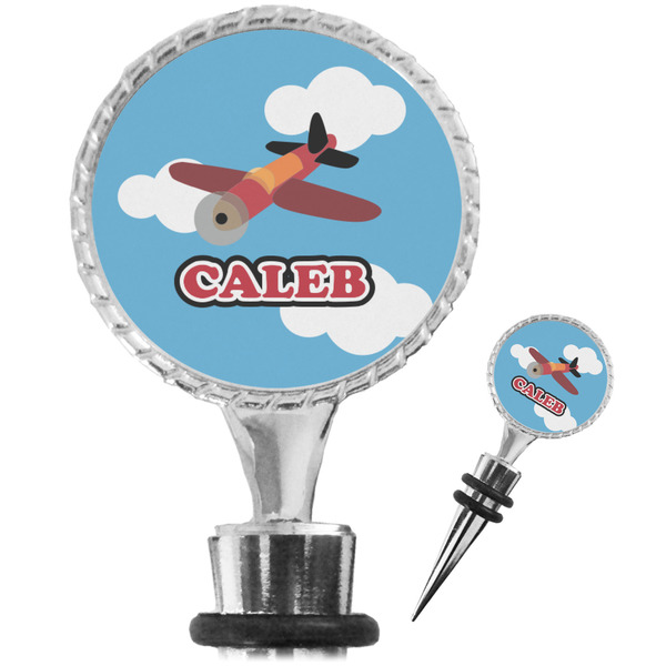 Custom Airplane Wine Bottle Stopper (Personalized)