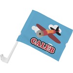 Airplane Car Flag - Small w/ Name or Text