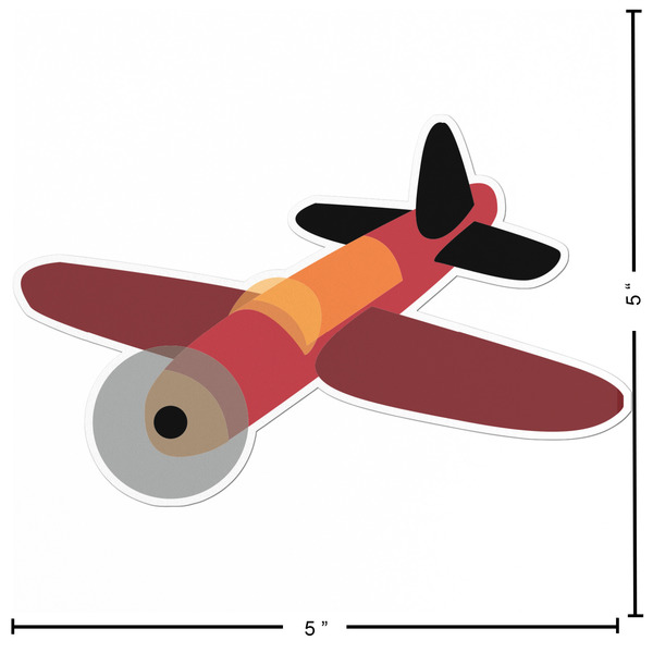 Airplane Custom Shape Iron On Patches - L - APPROVAL