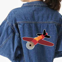 Airplane Twill Iron On Patch - Custom Shape - 3XL