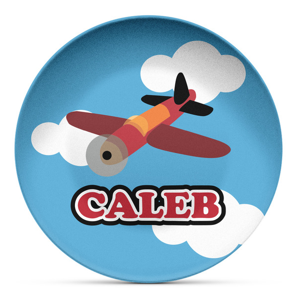Custom Airplane Microwave Safe Plastic Plate - Composite Polymer (Personalized)