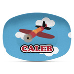 Airplane Plastic Platter - Microwave & Oven Safe Composite Polymer (Personalized)