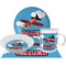 Airplane Design Dinner Set - 4 Pc (Personalized)
