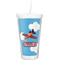 Airplane Design Double Wall Tumbler with Straw (Personalized)