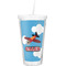 Airplane Double Wall Tumbler with Straw (Personalized)
