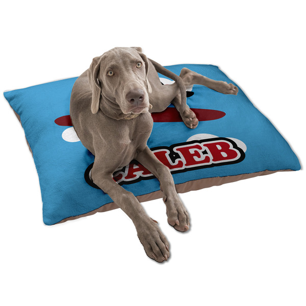 Custom Airplane Dog Bed - Large w/ Name or Text