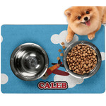 Airplane Dog Food Mat - Small w/ Name or Text