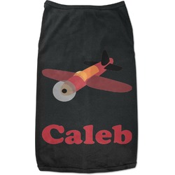 Airplane Black Pet Shirt (Personalized)