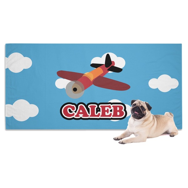 Custom Airplane Dog Towel (Personalized)