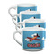 Airplane Double Shot Espresso Mugs - Set of 4 Front