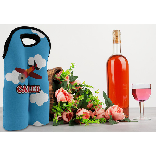 Airplane Double Wine Tote - LIFESTYLE (new)